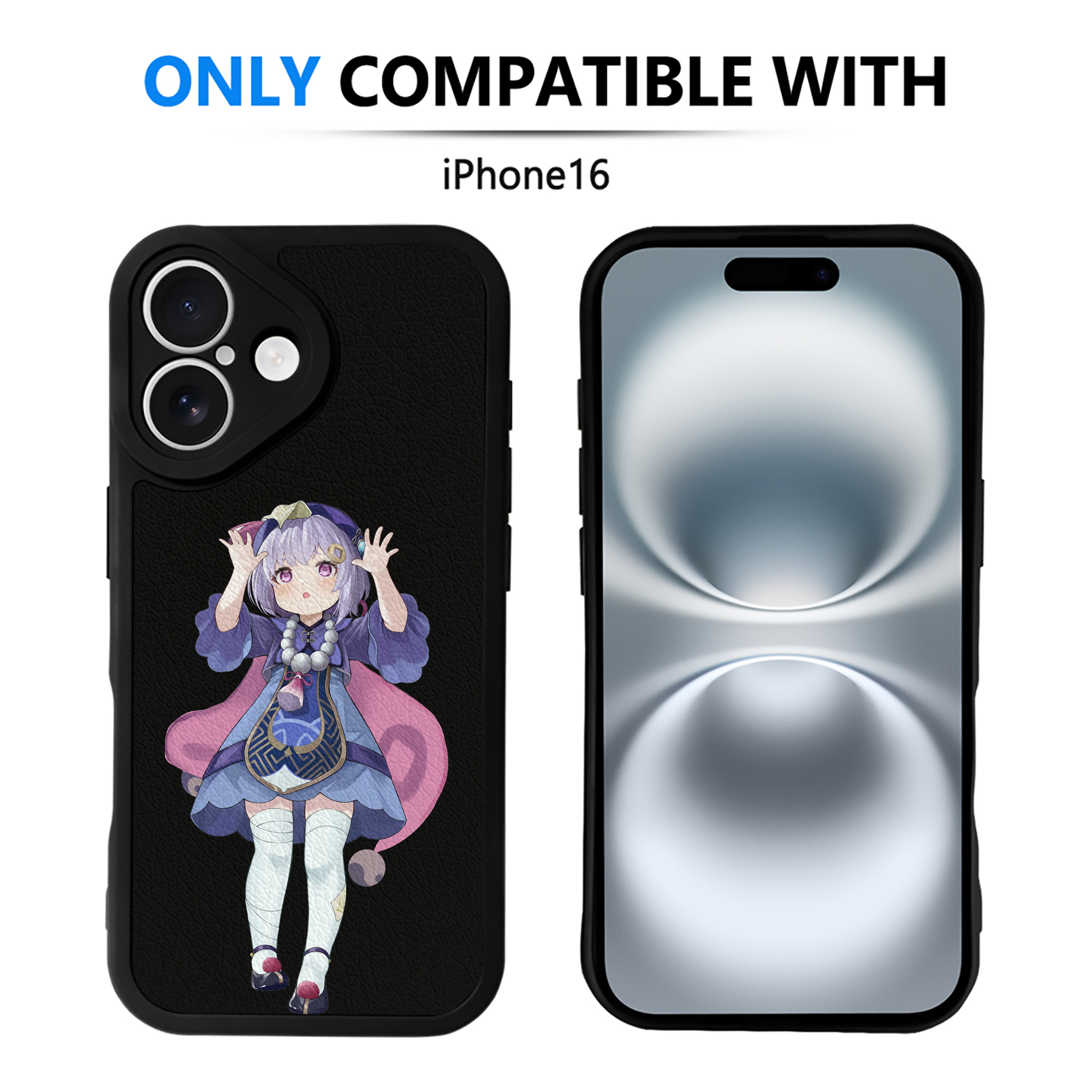 げんし神 七七 なな  genshin Nana 【iPhone 16シリーズ対応】シリコンスマホケース（レザー調） 材質：シリコン